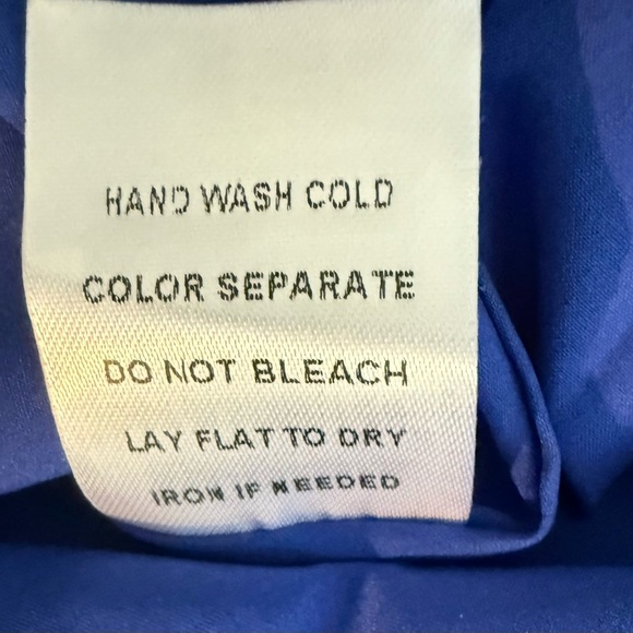 LE LIS COLLECTION BLUE RUFFLE MINI  SKIRT - Picture 9 of 10